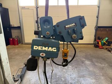 Demag elektrische kettingtakel 500kg + elektrische loopkat beschikbaar voor biedingen