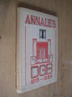 annales DGB 1915-1935 - dinger/de kanter/turfboer (delft), Ophalen of Verzenden, 20e eeuw of later, Gelezen