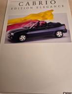 Opel kadett cabriolet folder laatste typen Edition Elegance, Ophalen of Verzenden, Zo goed als nieuw, Opel