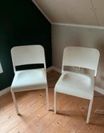 Set van twee stoelen wit ikea - stapelbaar, Zo goed als nieuw, Ophalen