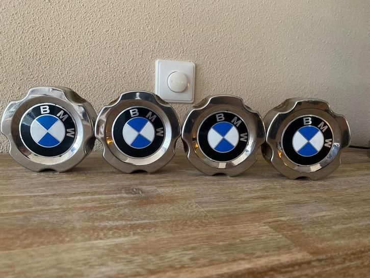 4 stuks OEM BMW naafkappen 5x120 voor stalen velgen, Auto diversen, Wieldoppen, Gebruikt, Ophalen of Verzenden