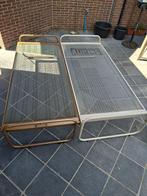 auping onderschuifbed, Huis en Inrichting, Ophalen, Gebruikt, Bruin, Tweepersoons