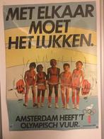 Poster Met elkaar moet het lukken Olympische spelen 1992, Ophalen of Verzenden, Gebruikt