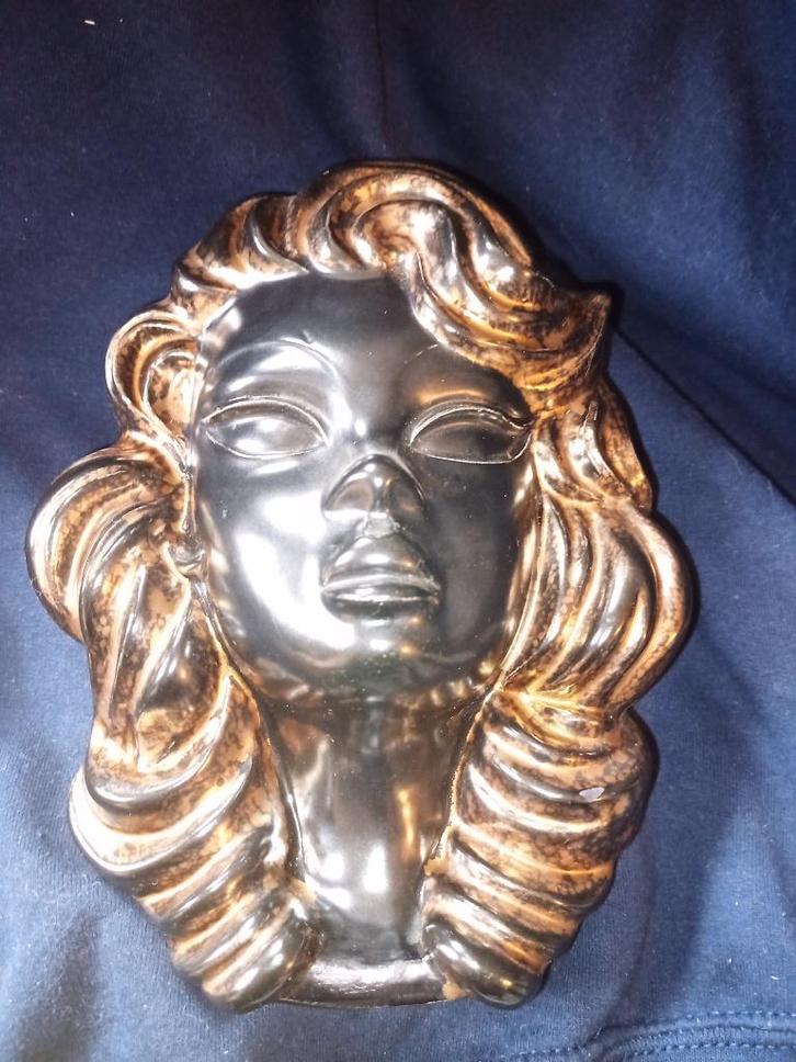 Jema vrouwenhoofd masker Nr. 640, Antiek en Kunst, Antiek | Keramiek en Aardewerk, Ophalen of Verzenden