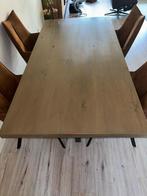 Eiken eethoektafel van 1.80 mtr bij 90 cm zgan, Ophalen of Verzenden, Zo goed als nieuw, Rechthoekig, 50 tot 100 cm