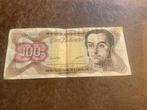 Venezolaanse Bolivar 100 - Gebruikt Biljet, Ophalen of Verzenden, Zuid-Amerika, Los biljet