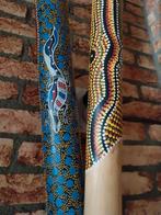 Didgeridoo's te koop, lichtbruin en blauw, Muziek en Instrumenten, Blaasinstrumenten | Didgeridoos, Ophalen