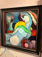 Orgineel olieverf op doek van Theo Mackaay, Antiek en Kunst, Kunst | Schilderijen | Abstract, Ophalen