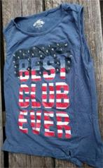 Mooi blauw t-shirt met opdruk maat 176, valt niet groot., Ophalen of Verzenden, Zo goed als nieuw, Meisje, Shirt of Longsleeve