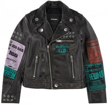 Diesel Kids Leren jas lederen motorjack 176 - 100% lamsleer beschikbaar voor biedingen
