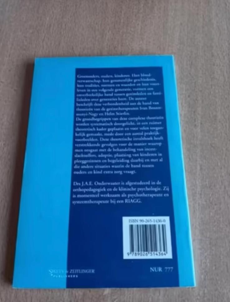 Annelies Onderwaater - De theorie van Nagy, Boeken, Ophalen of Verzenden, Zo goed als nieuw, Sociale psychologie