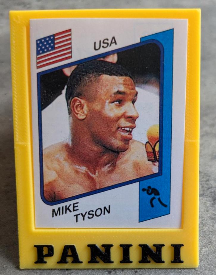 Panini MIKE TYSON boks kampioen ROOKIE sticker PLAATJE1986, Hobby en Vrije tijd, Stickers en Plaatjes, Nieuw, Sticker, Verzenden