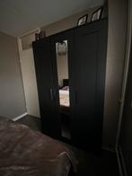 IKEA BRIMNES kledingkast, zwart, 117x190 cm, Huis en Inrichting, Slaapkamer | Complete slaapkamers, Ophalen, Zo goed als nieuw