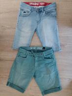 2 korte jeans mt29 Gabbiano blauw + Blue Jogg zeegroen ZGAN., Blauw, Gabbiano en Blue Jogg, W32 (confectie 46) of kleiner, Ophalen of Verzenden