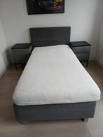 Swiss Sense tienerbed 100x200, Ophalen, Eenpersoons, 200 cm, Grijs