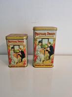 Twee oude Droste blikken, Verzamelen, Blikken, Ophalen of Verzenden