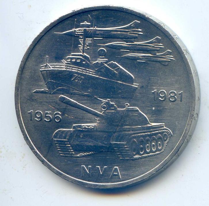 Duitsland DDR 10 Mark 1981 NVA Export Kwaliteit, Postzegels en Munten, Munten | Europa | Niet-Euromunten, Duitsland, Ophalen of Verzenden