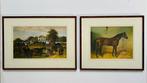 Antieke zeefdrukken Paarden - Emil Adam - Helikon Museum, Ophalen of Verzenden