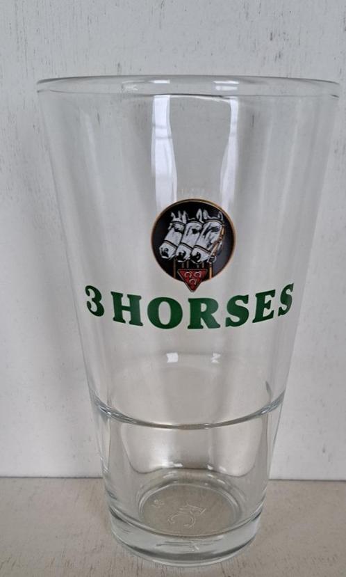 Three Horses Glas Vaasje, Verzamelen, Biermerken, Nieuw, Glas of Glazen, Overige merken, Ophalen of Verzenden