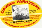 Sticker muziek dansen in stijl - Casino Parkzicht Rotterdam, Verzenden, Zo goed als nieuw, Overige typen