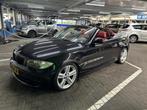 BMW 1-Serie 2.0 120I Cabrio 2008 Zwart, Auto's, 4 cilinders, Cabriolet, 4 stoelen, Zwart