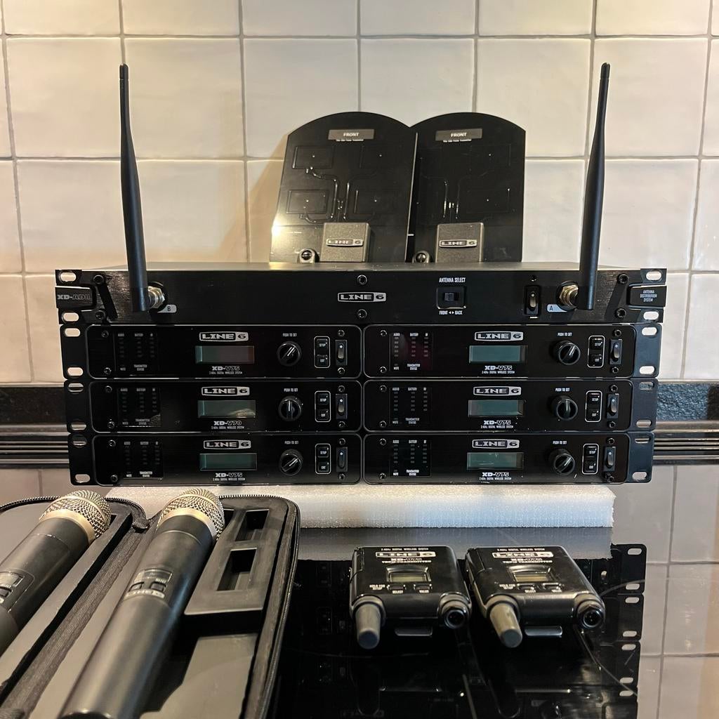 Line 6 XD-V75 Draadloze microfoon set - 6 Kanalen en vlaggen, Muziek en Instrumenten, Microfoons, Gebruikt, Line 6, Line 6, Ophalen of Verzenden