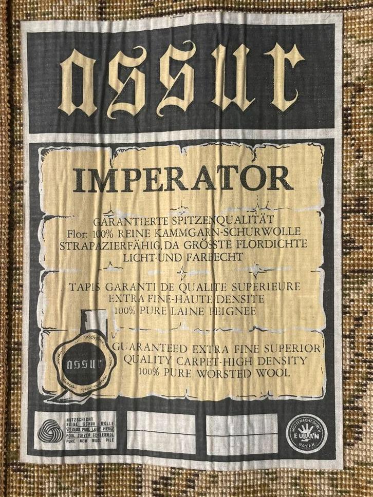 Ossur 100% wol Belgisch tapijt jaren 70, Huis en Inrichting, Stoffering | Tapijten en Kleden, Gebruikt, 150 tot 200 cm, 200 cm of meer