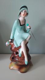 Art Deco Hoedenspeldhouder 'Flapper' 1920-1930, Ophalen