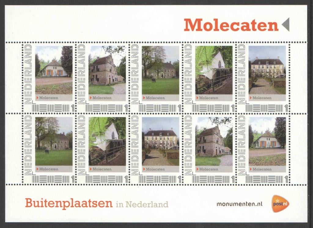 Postzegels Buitenplaatsen in Nederland: Molecaten, Ophalen of Verzenden, Na 1940, Postfris