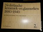 Nederlandse Keramiek & Glasmerken 1880-1940, Boeken, Ophalen of Verzenden, Gelezen, Overige onderwerpen, M. Singelenberg-van der Meer