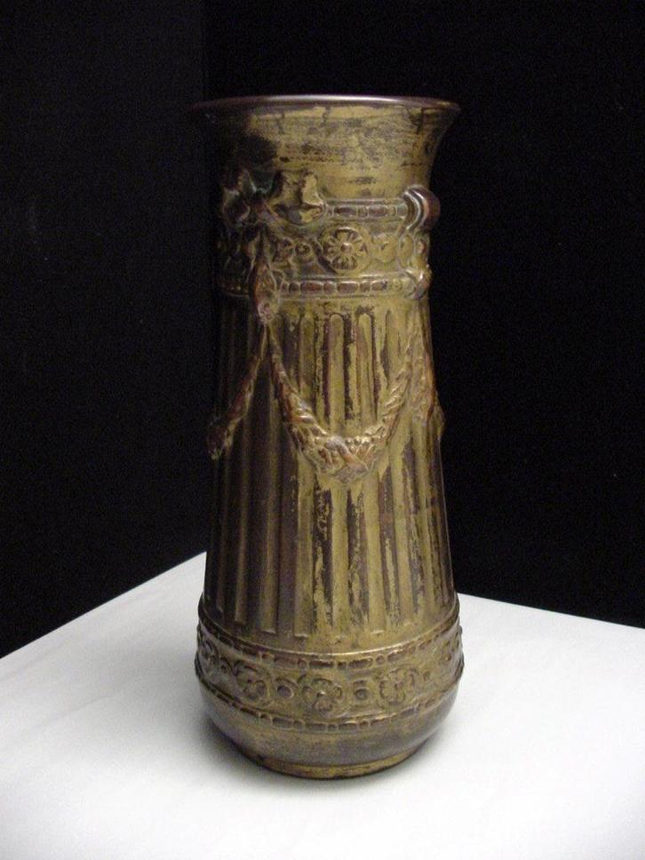 antieke vaas 'cuivré' De Bruyn, Antiek en Kunst, Antiek | Vazen, Ophalen of Verzenden