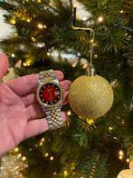 Rolex datejust 36 mm diamanten rood VIGNETTE! Uniek!, Staal, Rolex, Goudpunt, Ophalen of Verzenden