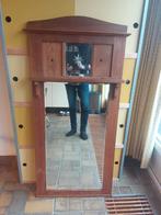 Grote oude spiegel met facetglas vintage, Huis en Inrichting, Woonaccessoires | Spiegels, Ophalen, Gebruikt, 100 tot 150 cm, Rechthoekig