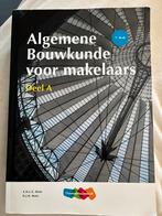 Boek algemene bouwkunde voor makelaars deel A 5e druk, Boeken, Ophalen of Verzenden, Nieuw, Bouwkunde