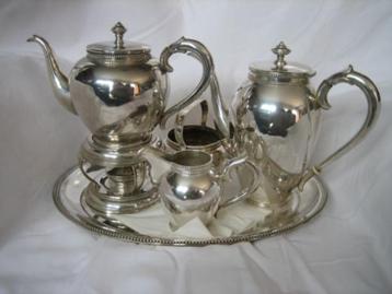 Zilveren 6-delig Hollands Thee & Koffie servies 1962 beschikbaar voor biedingen