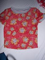 Leuke felgekleurde damestop, maat S, Oranje, Ophalen of Verzenden, Zo goed als nieuw, Korte mouw