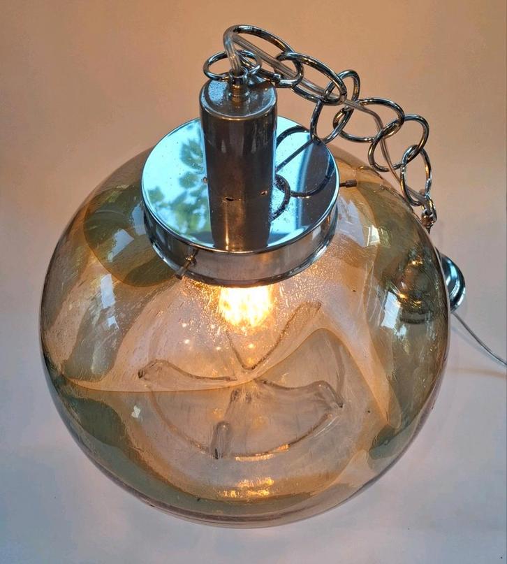 Grote Mazzega Pulegoso Hanglamp (XL), Huis en Inrichting, Lampen | Hanglampen, Zo goed als nieuw, Minder dan 50 cm, Glas, Ophalen of Verzenden