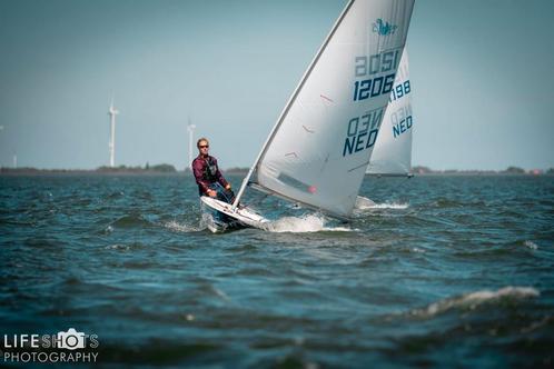 Splash 1208 met nieuw zeil en wegtrailer 3 boten., Watersport en Boten, Open zeilboten, Zo goed als nieuw, Laser, 3 tot 6 meter