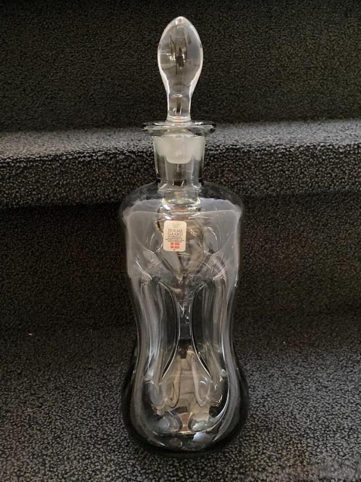 Kluk Kluk/knijpfles rookglas Designer Holmegaard-Denmark, Antiek en Kunst, Kunst | Designobjecten, Ophalen of Verzenden