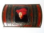 Vintage blik met portret van Jan van Eyck, Antiek en Kunst, Ophalen of Verzenden