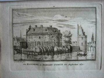 012 / Amsterdam Ronddeel Kopergravure 18e Eeuw beschikbaar voor biedingen