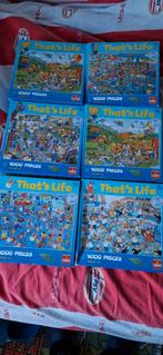 6x puzzel that's life, zgan. compleet., Ophalen of Verzenden, 500 t/m 1500 stukjes, Legpuzzel, Zo goed als nieuw