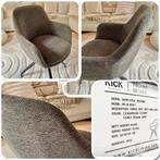 4 Ayla de luxe - Draaibare eetkamerstoelen- fotoshoot, Ophalen, Zo goed als nieuw, Metaal, Grijs