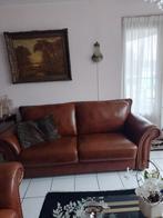 Leren 2 zitsbank, Tweepersoons, Ophalen of Verzenden, Zo goed als nieuw, 200 tot 250 cm