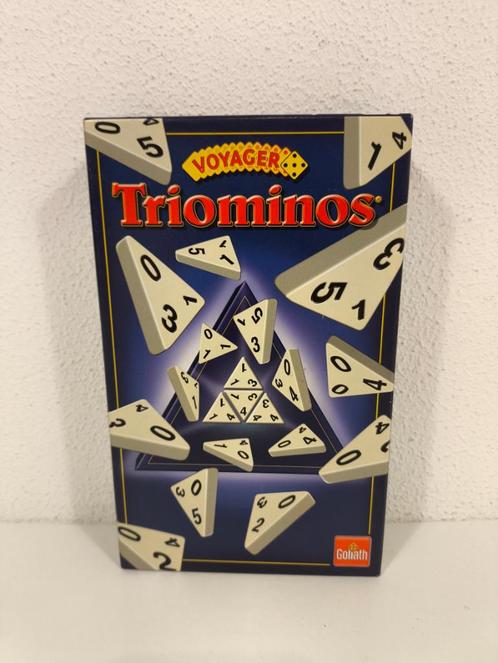 Triominos Voyager [A124], Hobby en Vrije tijd, Gezelschapsspellen | Bordspellen, Zo goed als nieuw, Reisspel, Ophalen of Verzenden