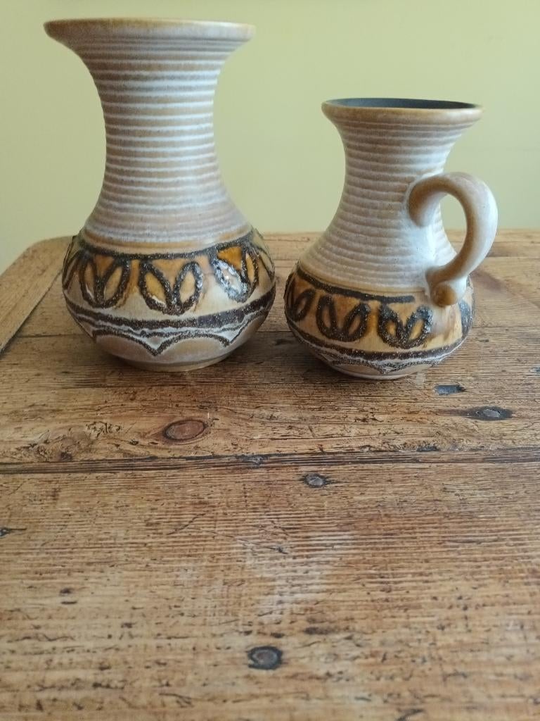 VEB- Haldensleben Duo/ Setje/ Vaas & Karaf, Ophalen of Verzenden