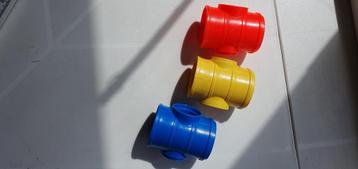3 Vintage fisherprice sesamstraat tube barrels. beschikbaar voor biedingen