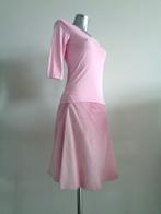 Benetton 100% leren, suède roze rok, IT42-NL medium, Verzenden, Zo goed als nieuw, Roze
