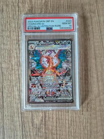 PSA 10 Charizard ex Obsidian Flames #223 beschikbaar voor biedingen