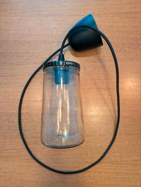 Kesbeke Hanglamp - Uniek Design!, Huis en Inrichting, Lampen | Hanglampen, Gebruikt, 75 cm of meer, Glas, Metaal, Ophalen of Verzenden
